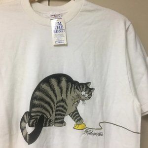 Vintage Crazy Shirt Hawaii Kliban Cat Humor Shirt New! Size Large
